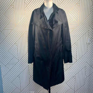 Reiss Arlington Black Trench‎ Coat Jacket